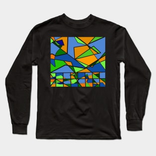 Stained Glass Pattern Art Long Sleeve T-Shirt